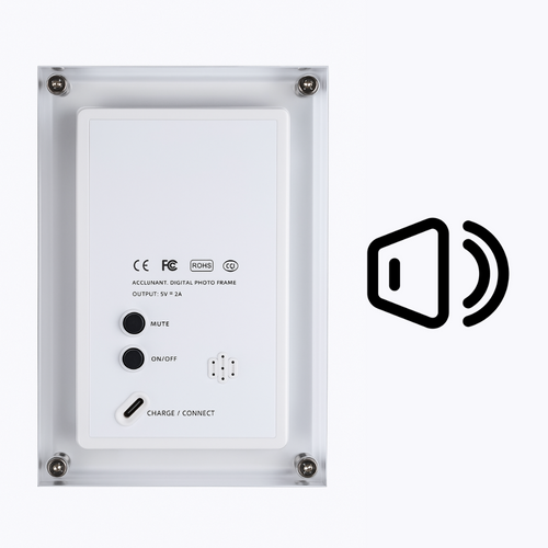 With speaker (listen to the heartbeat)